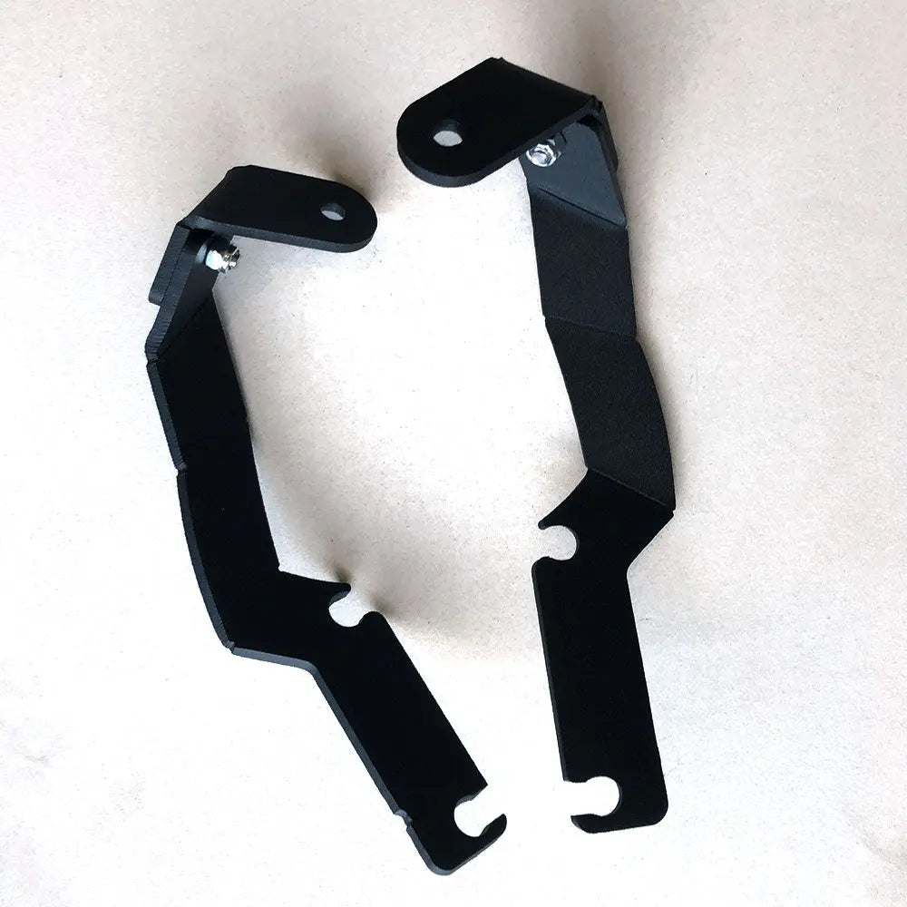 1996-2002 Toyota 4Runner hood ditch light mounts black powder-coated steel bolt-on brackets