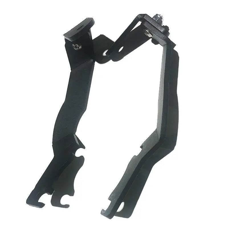 2007-2013 Toyota Tundra with black steel hood ditch light mounts installed on hood hinges