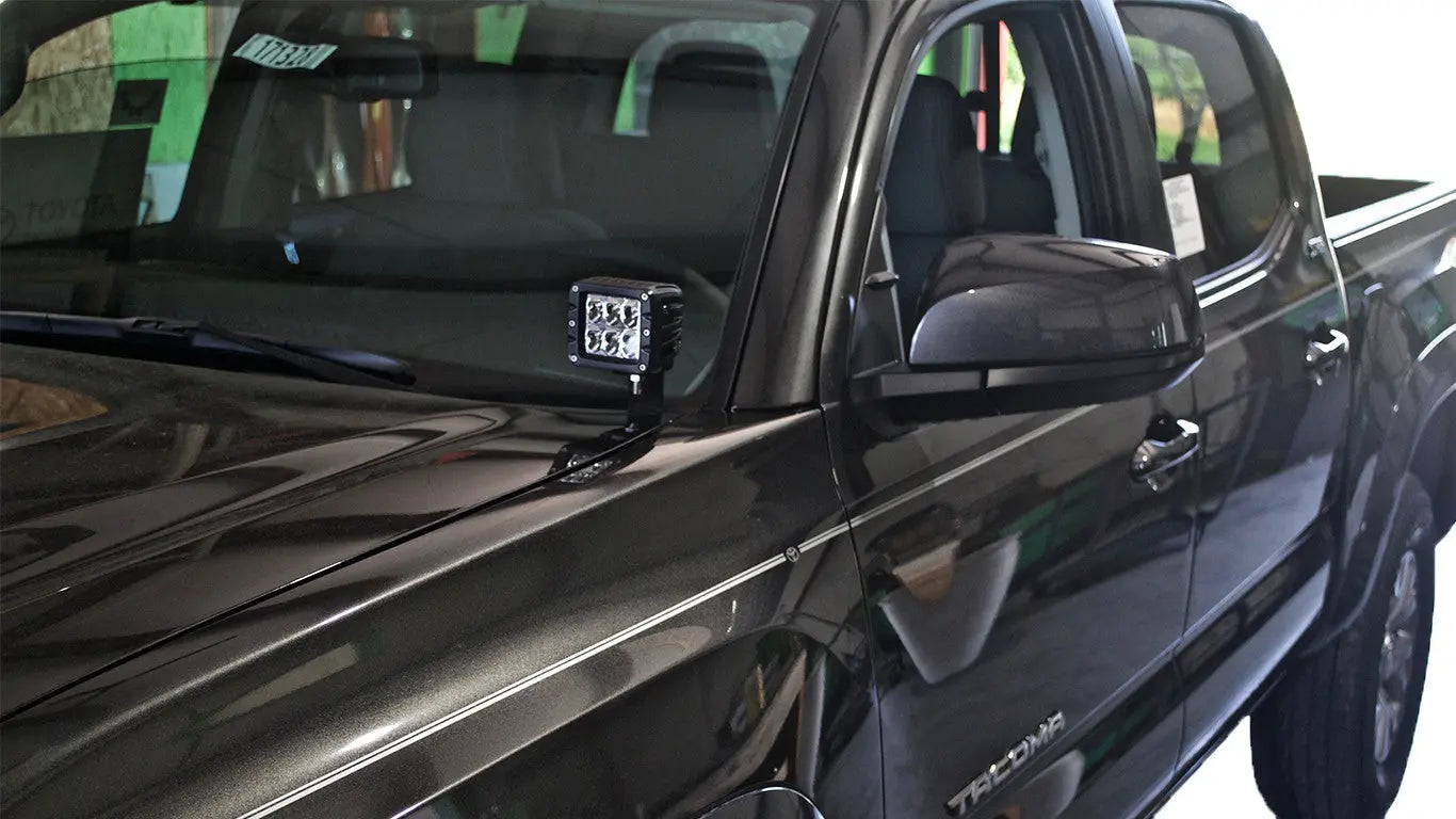 2016-2020 Toyota Tacoma Hood Ditch Light Mounts