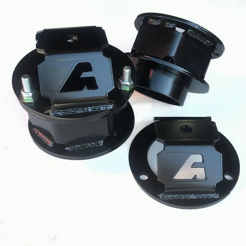 1994-2013 Dodge Ram 2500/3500 4x4 leveling kit with shock tower and black powder-coated steel spacers