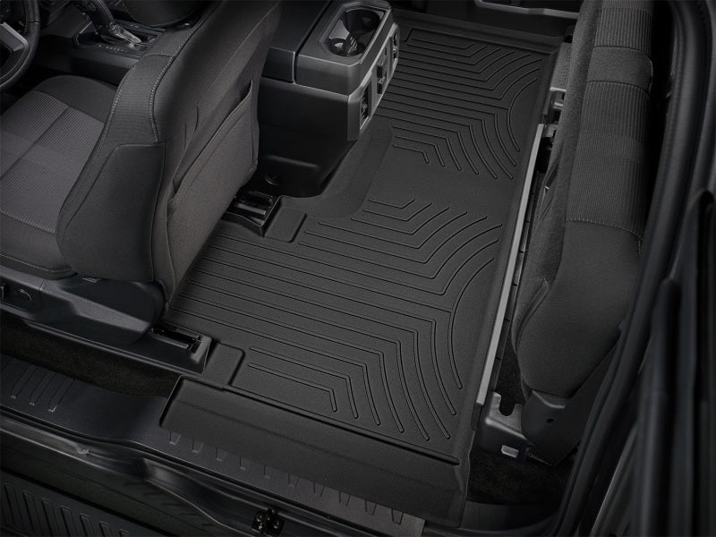WeatherTech 2017+ Ford F-150 Raptor SuperCab Rear FloorLiner HP - Black