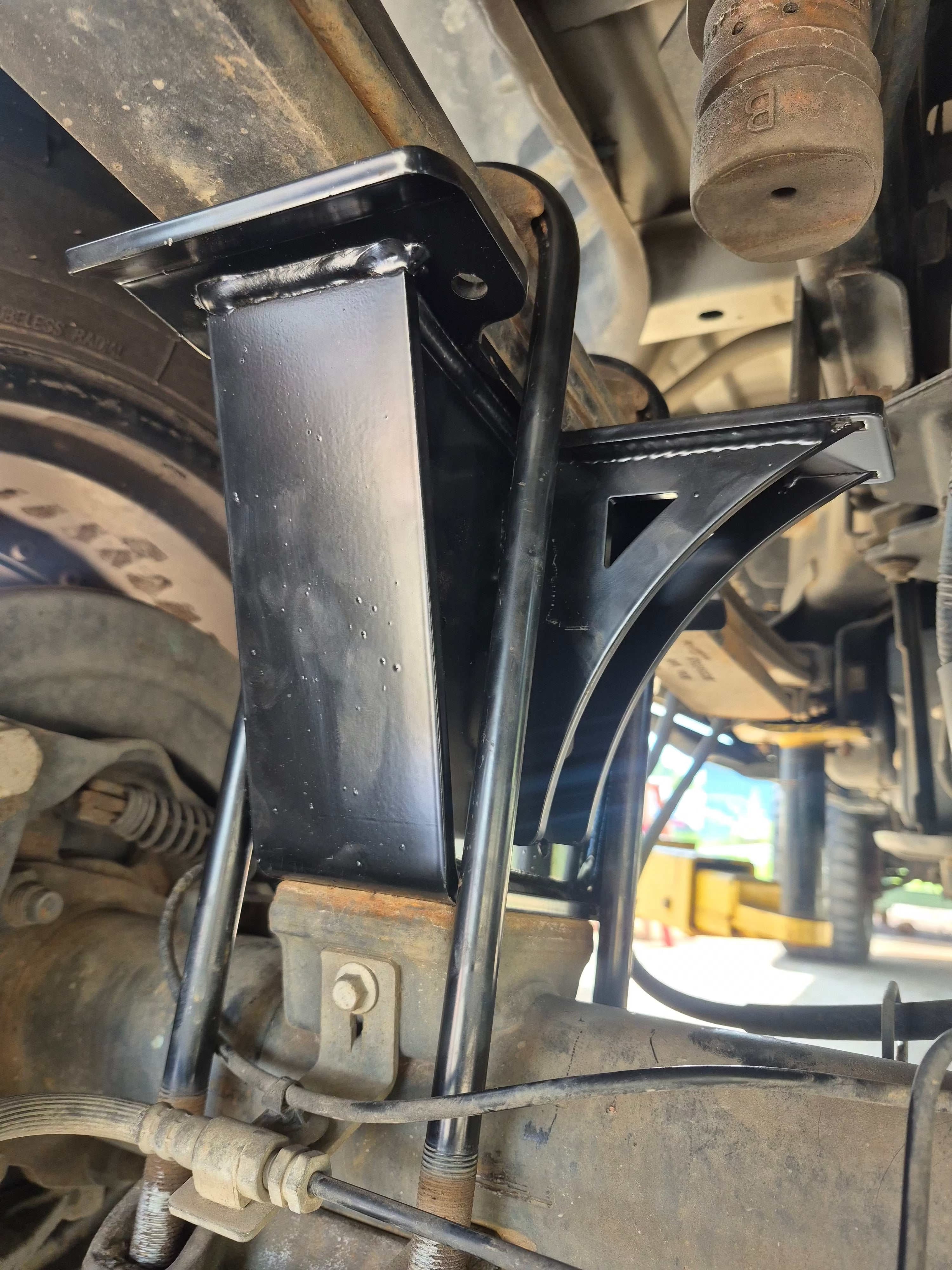 2004-2025 Ford F-150 rear lift blocks with integrated bump stops and compound taper design in multiple heights
