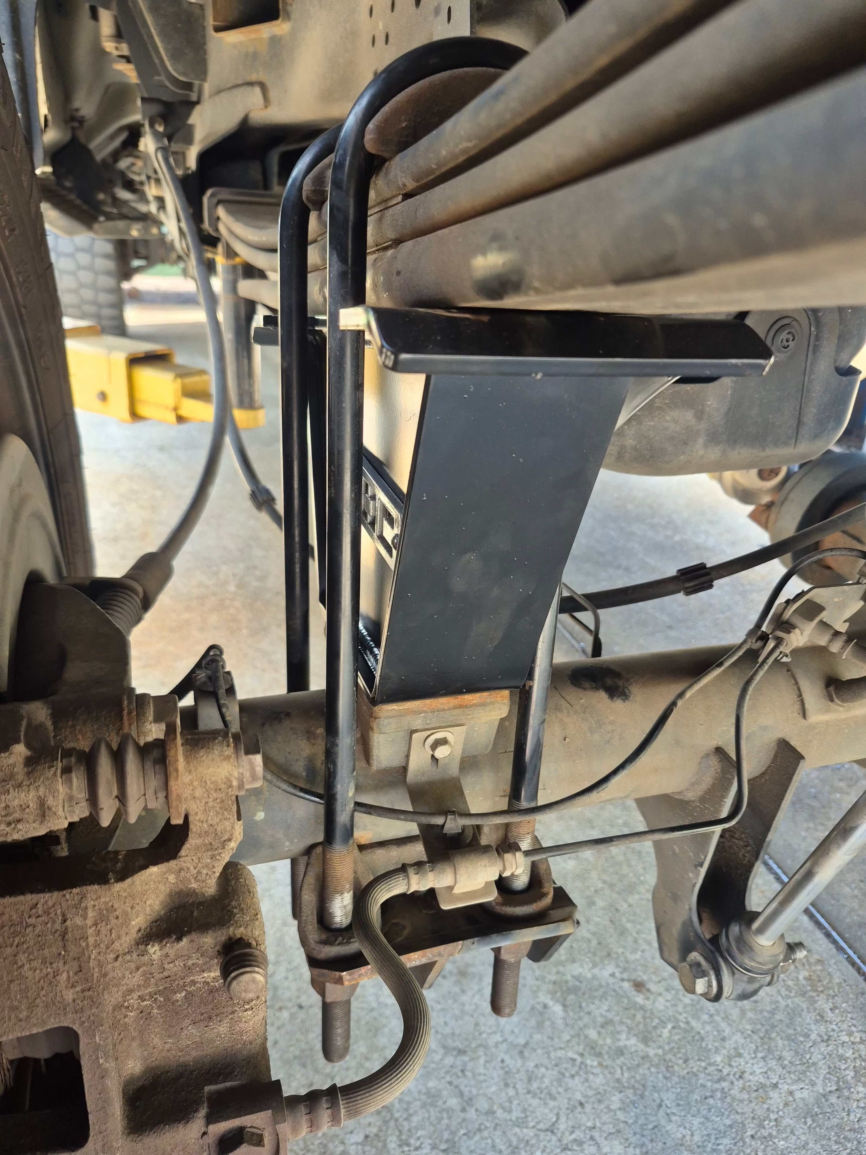 2004-2025 Ford F-150 rear lift blocks with integrated bump stops in multiple sizes for enhanced suspension and axle protection
