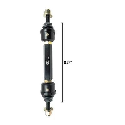 Kryptonite Front Sway Bar End Links, black heavy-duty metal with oversized joints and extended 8.75-inch design