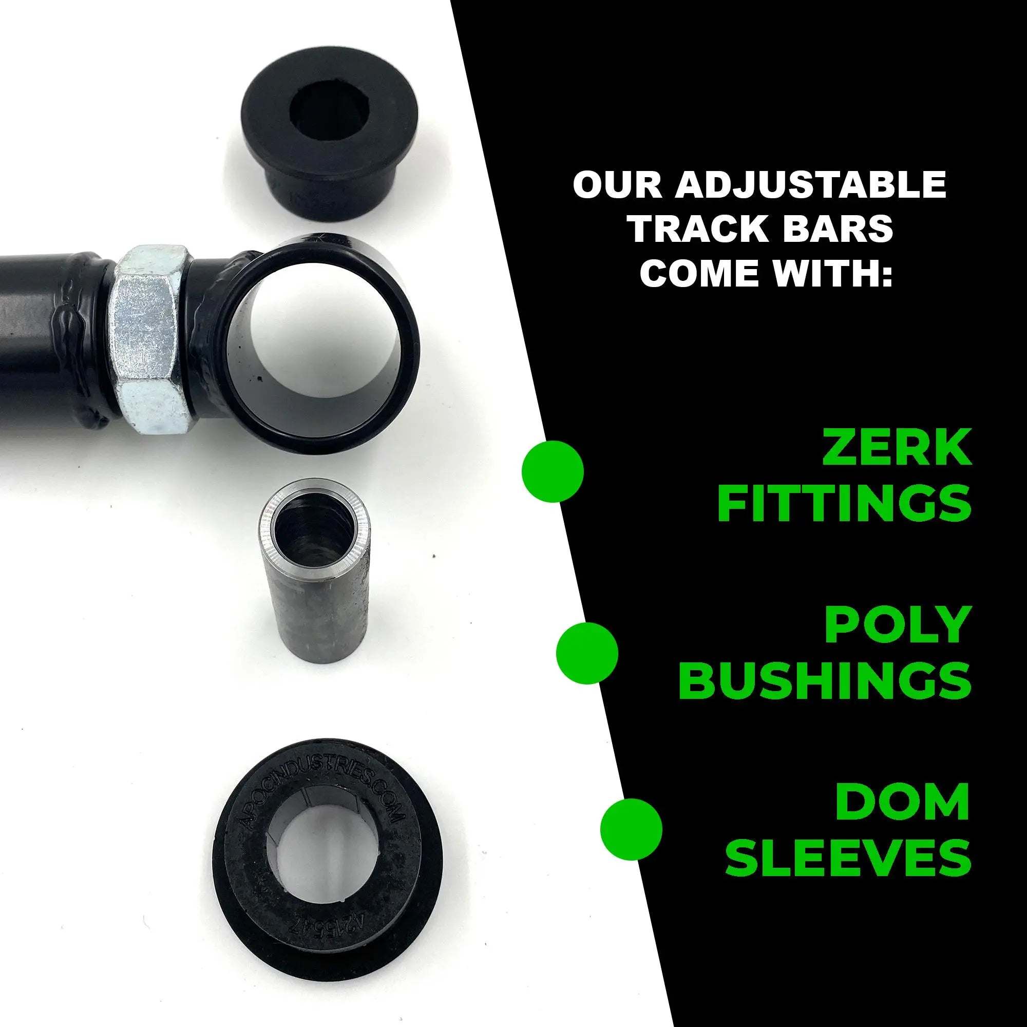 1999-2014 Chevy Tahoe/Suburban Rear Adjustable Trailing Arms | Stock to 6" Lift for improved stability and performance.