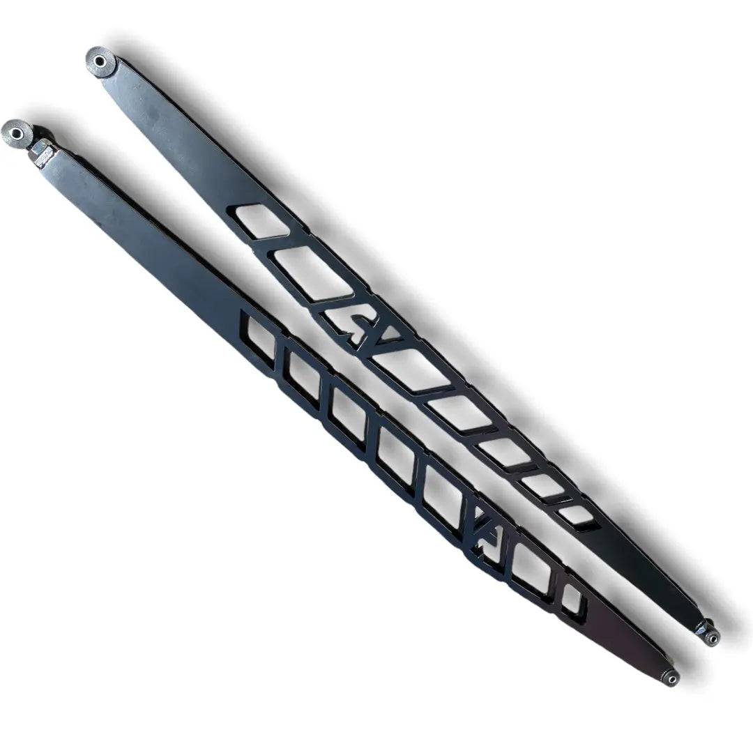 2003–2013 Dodge Ram 2500 show-style ladder traction bars raw finish bolt-on suspension upgrade
