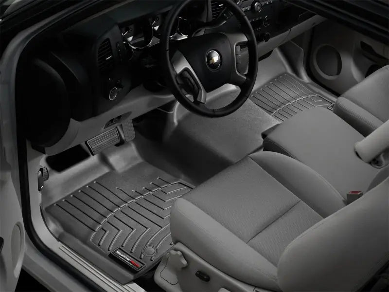 WeatherTech 07-13 GMC Sierra Front FloorLiner - Black