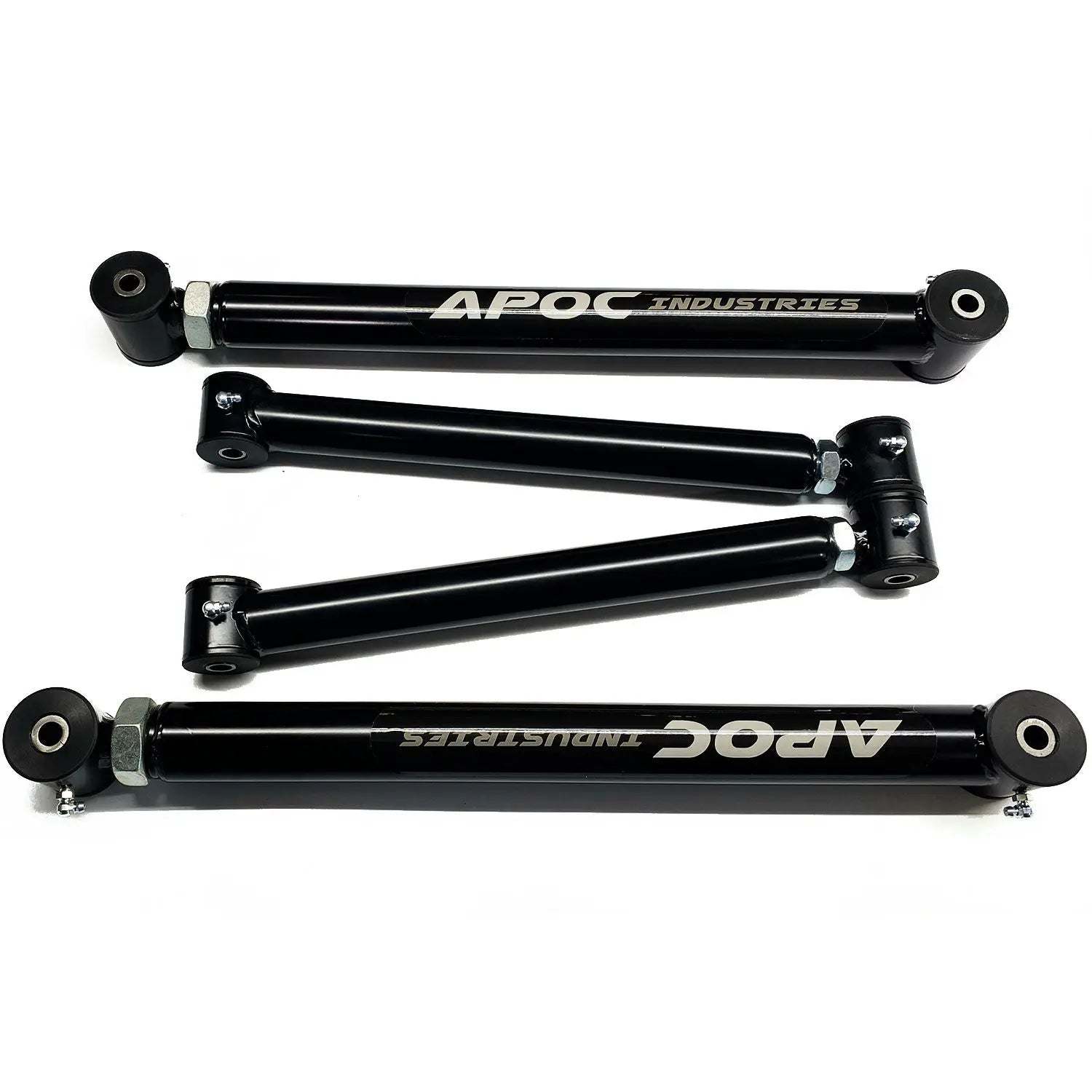 1999–2019 GMC Yukon rear adjustable control arms black powder-coated for 0–3 inch drop suspension upgrade