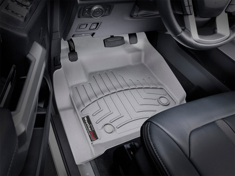 WeatherTech 2017 Ford Super Duty (Super Cab / Crew Cab) Front FloorLiners - Grey