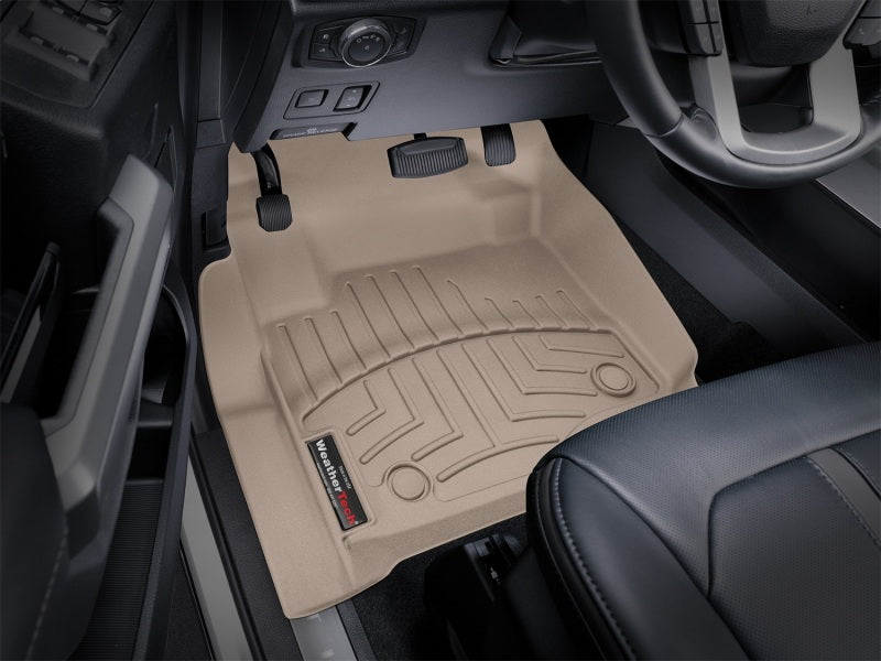 WeatherTech 2017 Ford Super Duty (Super Cab / Crew Cab) Front FloorLiners - Tan
