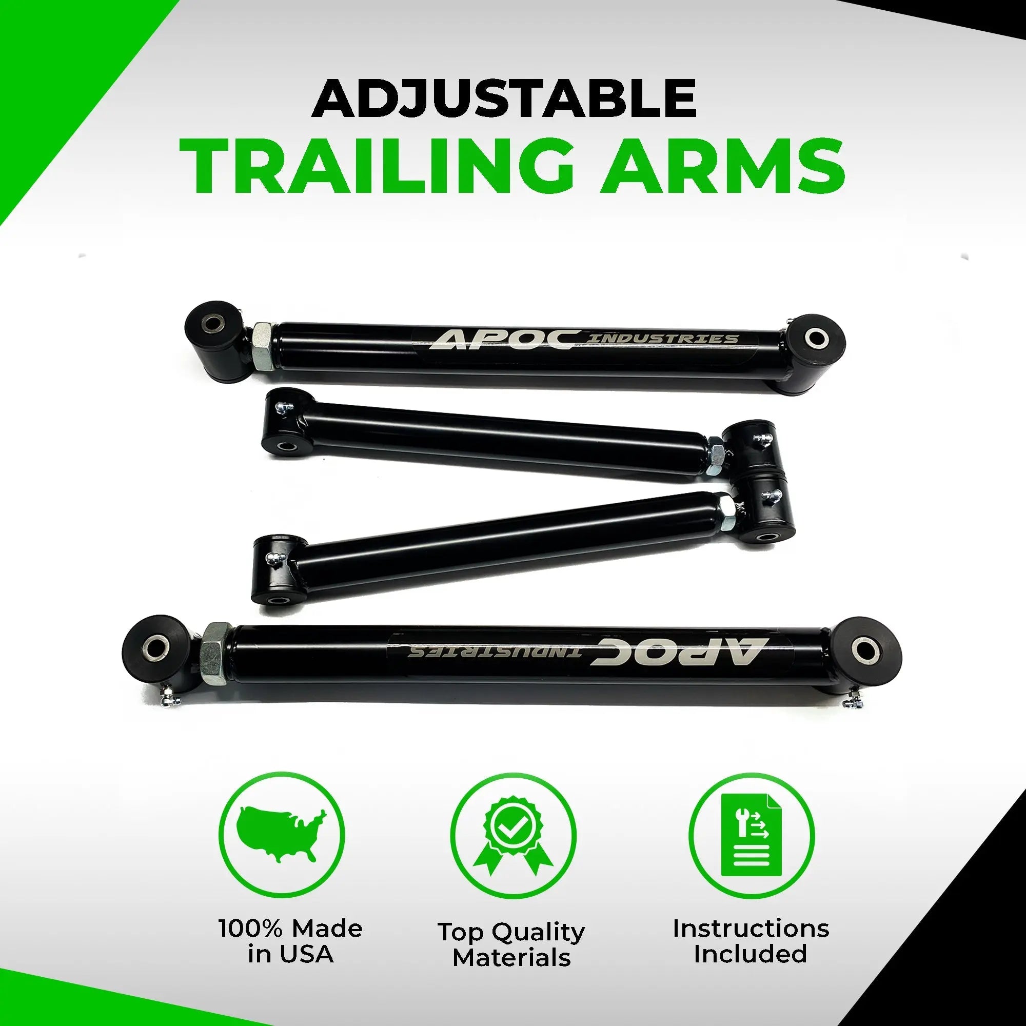 1999-2014 Cadillac Escalade Rear Adjustable Control Arms | Heavy-Duty Suspension Upgrade