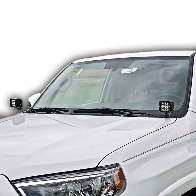 2009-2016 Toyota 4Runner Hood Ditch Light Mounts 5th Generation