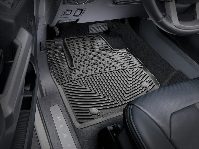WeatherTech 2017+ Ford F-250/F-350/F-450/F550 (Crew Cab & SuperCab) Front Rubber Mats - Black