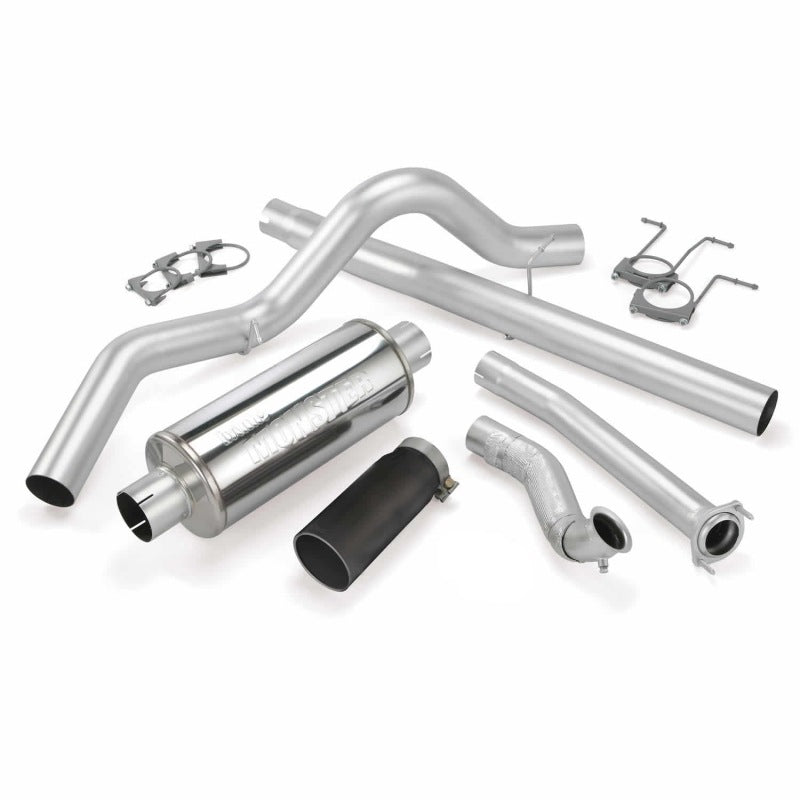 Banks Power 94-97 Ford 7.3L ECLB Monster Exhaust System - SS Single Exhaust w/ Black Tip