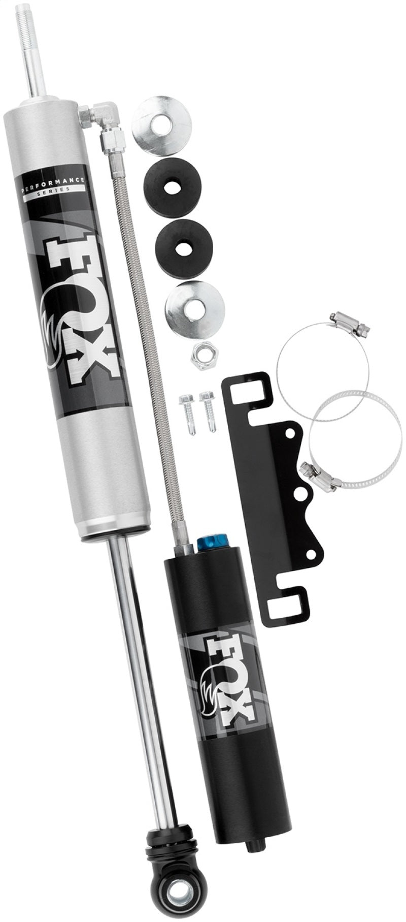 Fox 17-19 Ford F250/F350 2.0 Performance Series Remote Reservoir Adj. Front Shocks 0-1.5in Lift FOX
