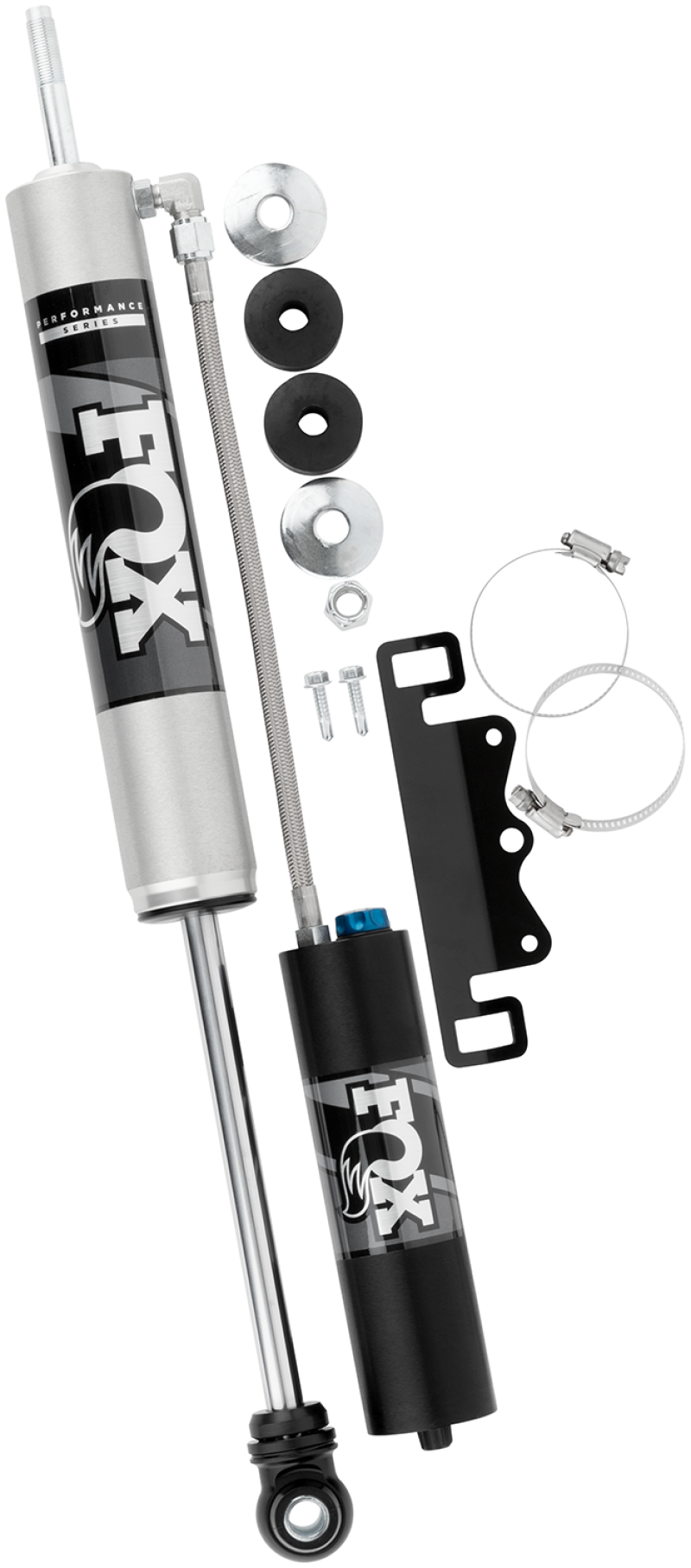 Fox 17-19 Ford F250/F350 2.0 Performance Series Remote Reservoir Adj. Front Shocks 0-1.5in Lift FOX