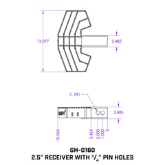 Gen Y 2.5in Shank Serrated Hitch Step 500lb Capacity GEN-Y Hitch