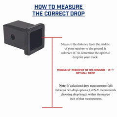 Gen Y Mega Duty 2In Shank 1500 lb TW 10K Drop Hitch GEN-Y Hitch