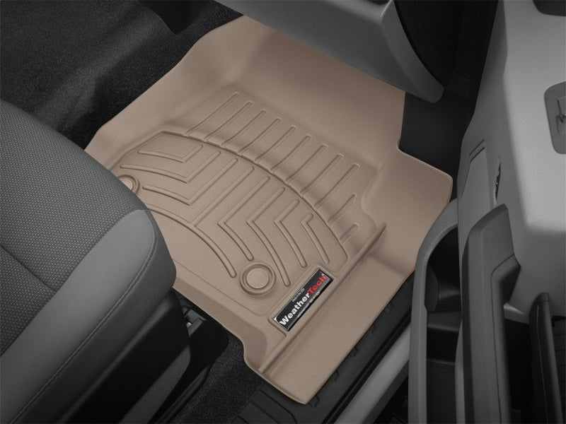 WeatherTech 17+ Ford F-250/F-350/F-450 Front FloorLiner - Tan (Fits 4x4 Floor Shifter)
