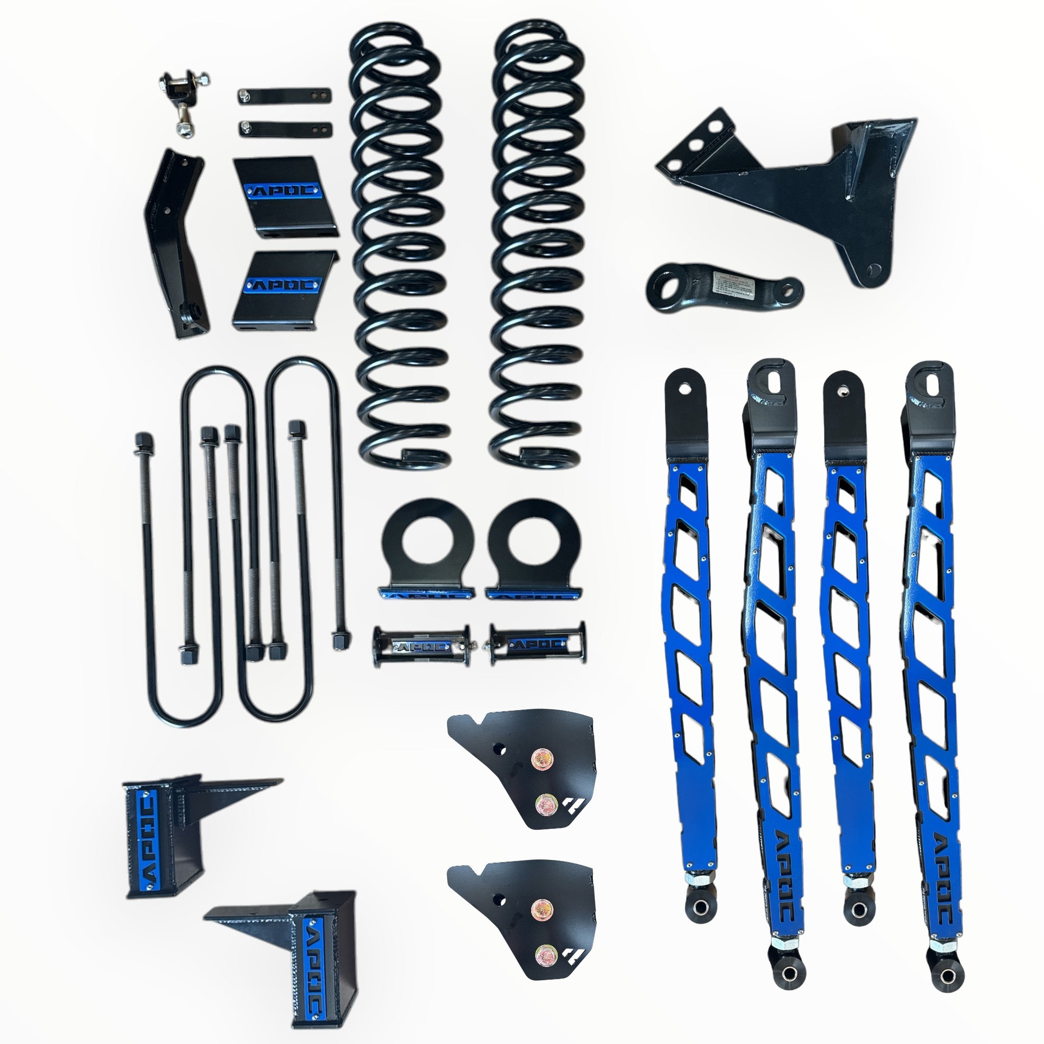 2017-2022 Ford F-250 Superduty 6" lift kit 4 link conversion 4wd Diesel (Boxed arm w/ face plates)