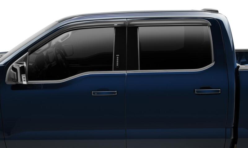 Husky Liners 15-24 Ford F-150 Supercab (Incl. Raptor) Ventvisor Low Profile (4pc) - Smoke