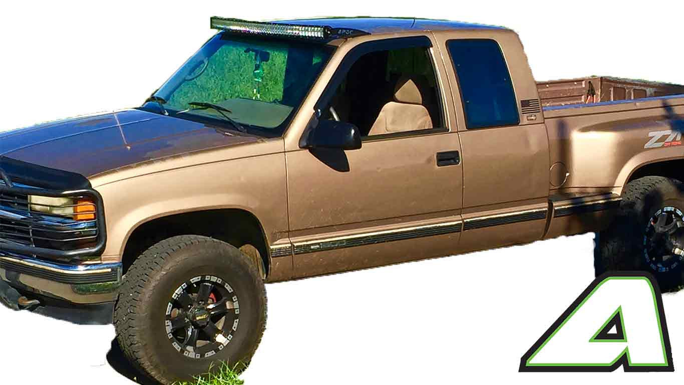 89-98 Chevy C/K Truck Apoc Roof mount for 52" Curved led light Bar - Apoc Industries
