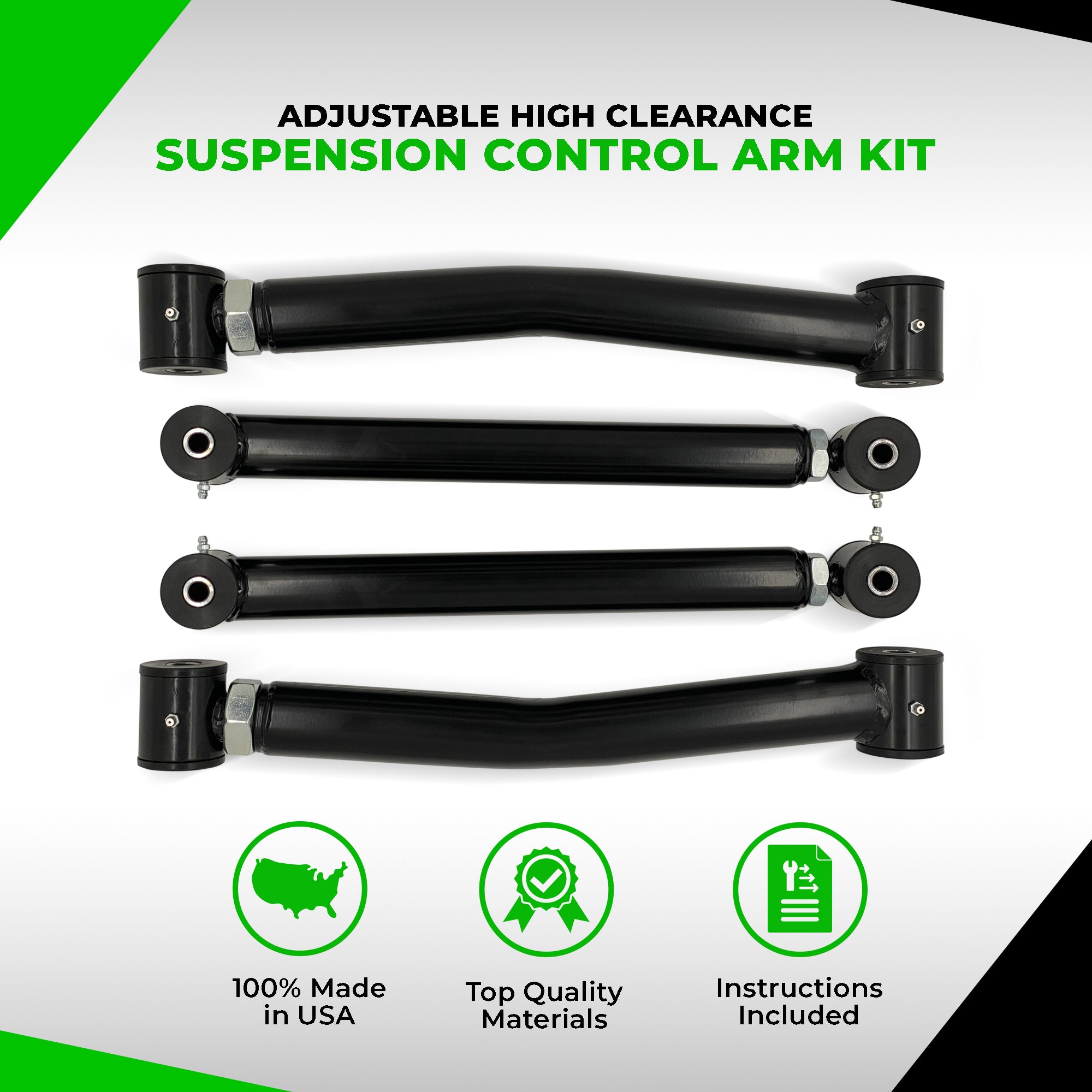 1994-1999 Dodge Ram 1500 / 2500 / 3500 HIGH Clearance Adjustable Control Arms - Apoc Industries