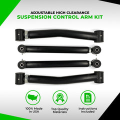 2000-2009 Dodge Ram 2500 / 3500 High Clearance Adjustable Control Arms - Apoc Industries