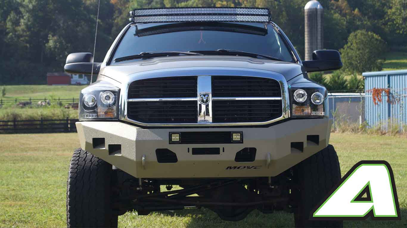 2002-2008 Dodge Ram 1500 Apoc DOUBLE STACK Roof Mount for 52" Curved Led Light Bar - Apoc Industries